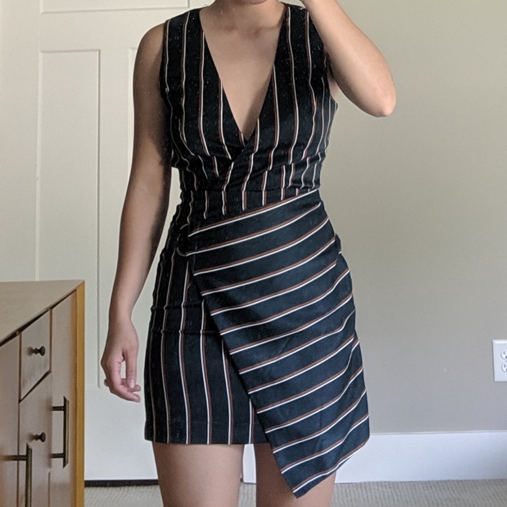 JOA Striped Dress